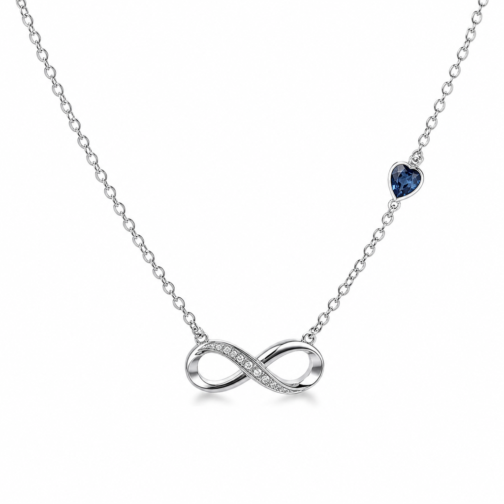 To My Daughter Forever Stone-Set Infinity Necklace