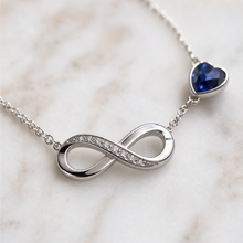To My Daughter Forever Stone-Set Infinity Necklace