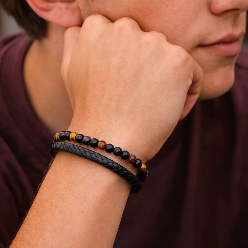 To My Son – Tiger Eye Guardian Protection Bracele