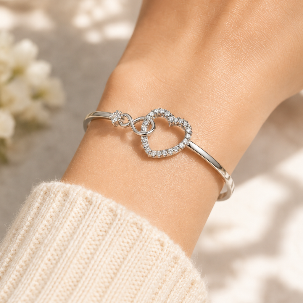 To My Mother Heartfelt Infinity Heart Bracelet