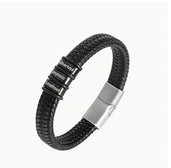 To My Father - Infinite Gratitude Leather Bracelet