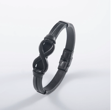 To My Son - Cross My Heart Leather Bracelet
