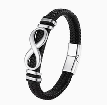 To My Father - Anchor of Our Family Leather Bracelet