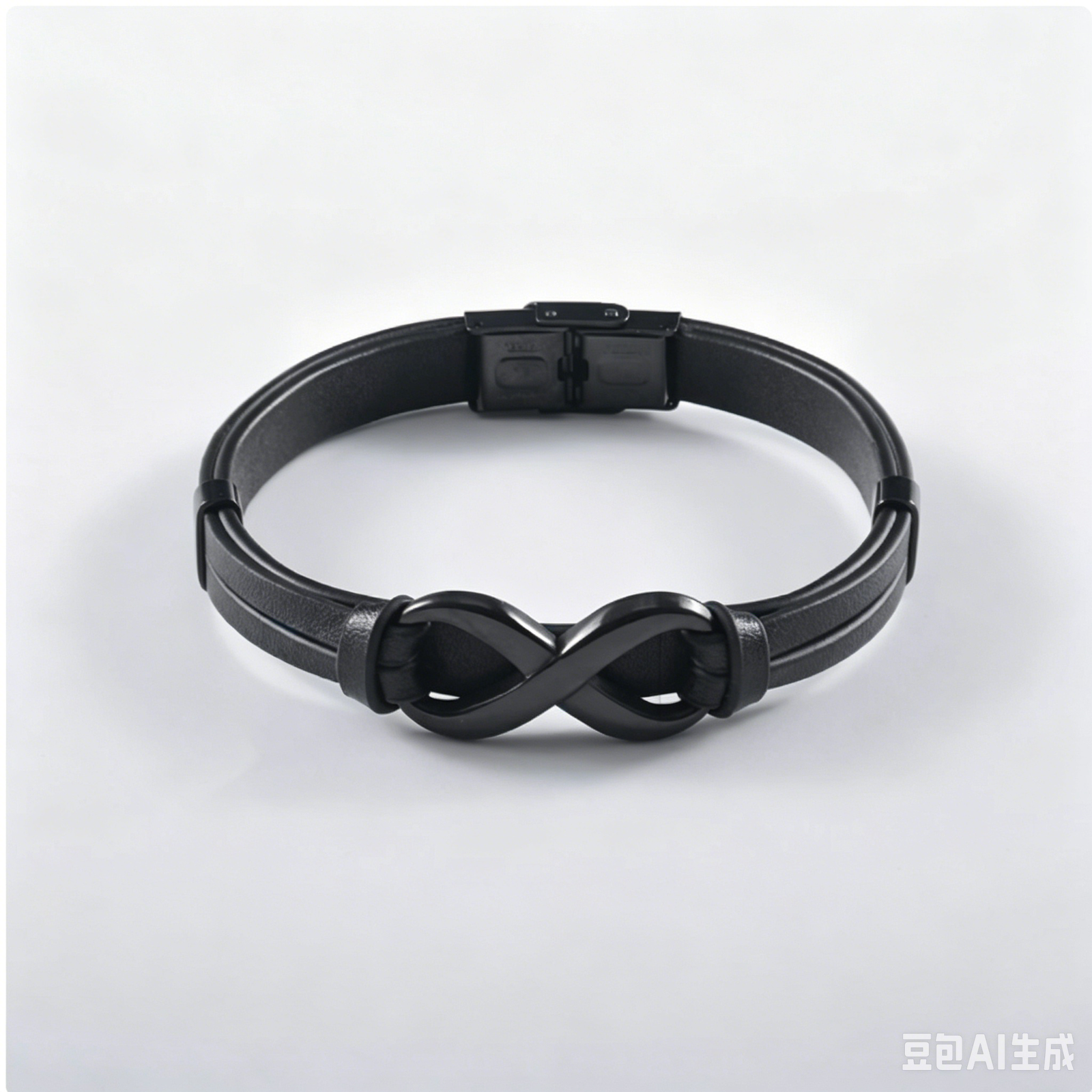 To My Son - Cross My Heart Leather Bracelet
