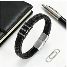 To My Father - Infinite Gratitude Leather Bracelet