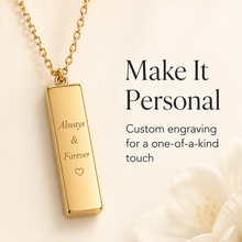 To My Mother Shine Stone-Set Bar Necklace