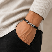 To My Husband Silver Infinity Braided Bracelet