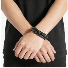 To My Father - Leather Braided Bond Bracelet