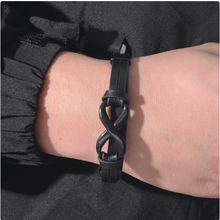 To My Son - Cross My Heart Leather Bracelet
