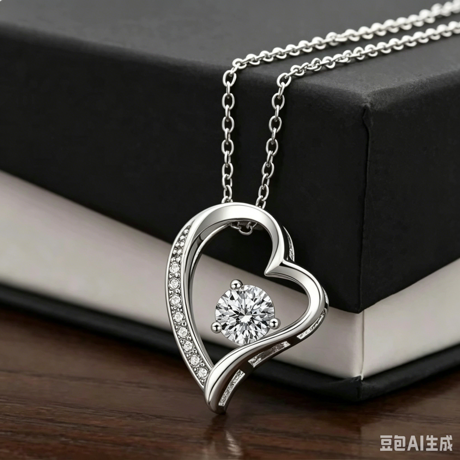 To My Mom - Eternal Love Heart Pendant Necklace