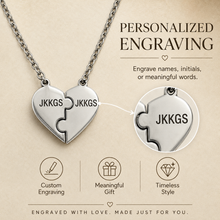To My Daughter Matching Split Heart Necklace Set