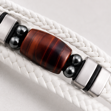 To My Husband Family Inlay Braided Bracelet