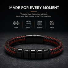 To My Son Legacy Two-Tone Woven Bracelet