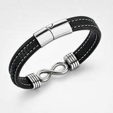 To My Grandson Double-Strand Infinity Bracelet
