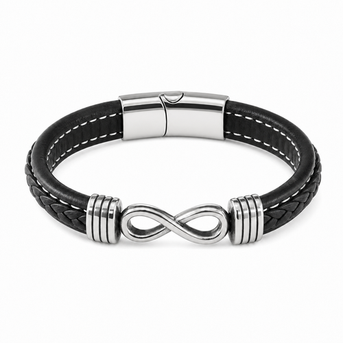 To My Father Double-Strand Infinity Bracelet