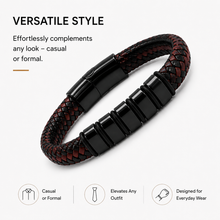 To My Son Legacy Two-Tone Woven Bracelet