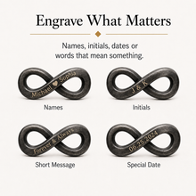 To My Son Never Alone Black Infinity Braided Bracelet