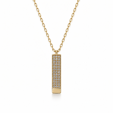 To My Mother Shine Stone-Set Bar Necklace