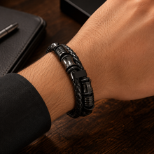 To My Grandpa Family Bond Layered Braided Bracelet