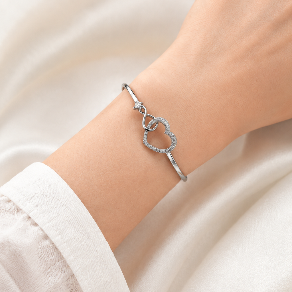 To My Mother Heartfelt Infinity Heart Bracelet