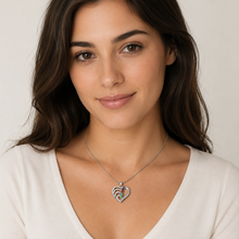 To My Daughter Four-Stone Family Heart Necklace