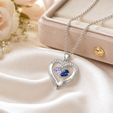 To My Mother Two Hearts Two-Stone Heart Necklace