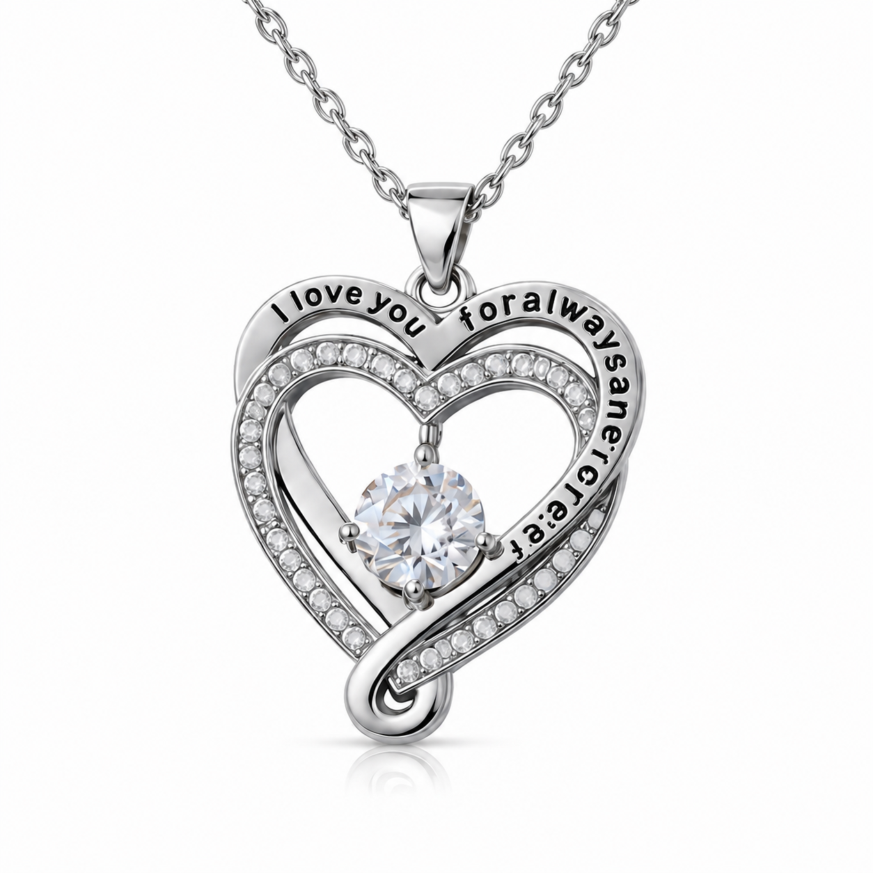 To My Grandma Forever Infinity Heart Necklace
