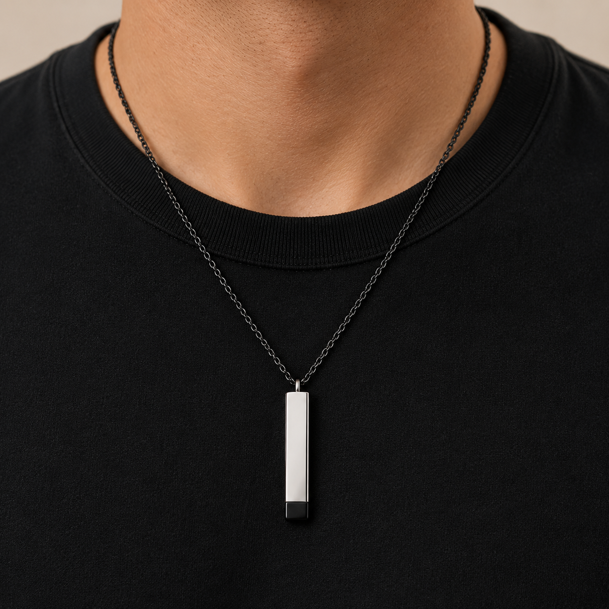To My Grandma Always Close Vertical Bar Necklace