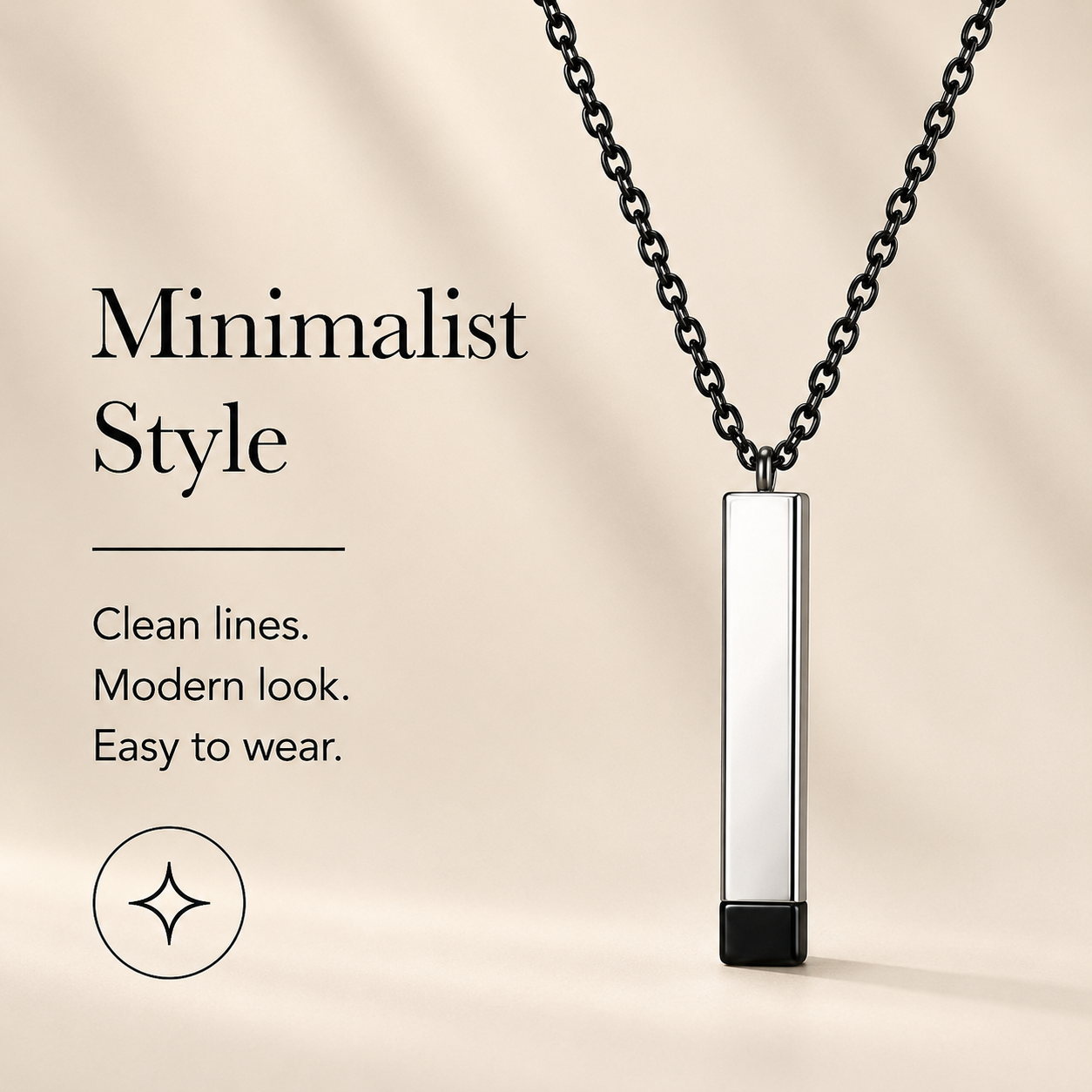To My Daughter Always Close Vertical Bar Necklace