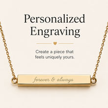 To My Daughter Always Close Horizontal Bar Necklace
