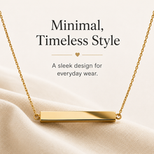 To My Grandma Always Close Horizontal Bar Necklace