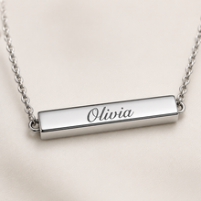 To My Mother Always Close Horizontal Bar Necklace