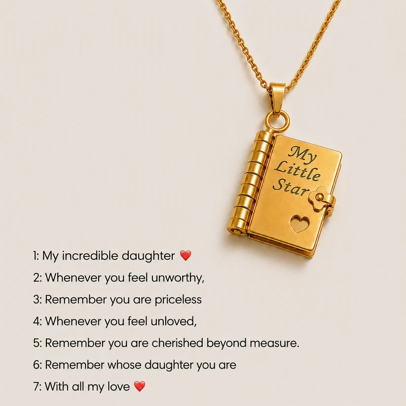 To My Daughter--My Little Star Necklace