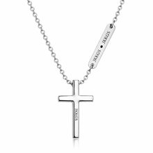 To My Granddaughter Faith Cross Pendant Necklace