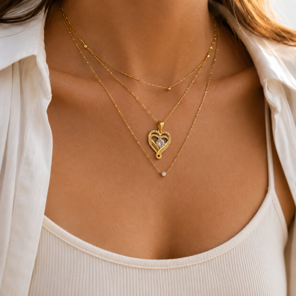 To My Wife Forever Infinity Heart Necklace