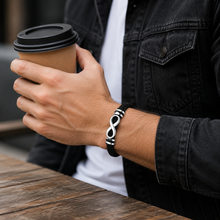 To My Father Quiet Strength Sculpted Infinity Bracelet