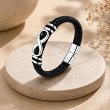 To My Husband Quiet Strength Sculpted Infinity Bracelet