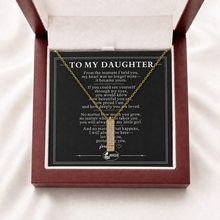 To My Daughter Shine Stone-Set Bar Necklace