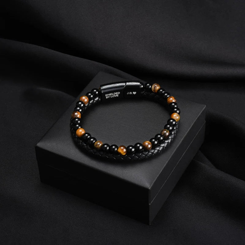 To My Son – Tiger Eye Guardian Protection Bracele
