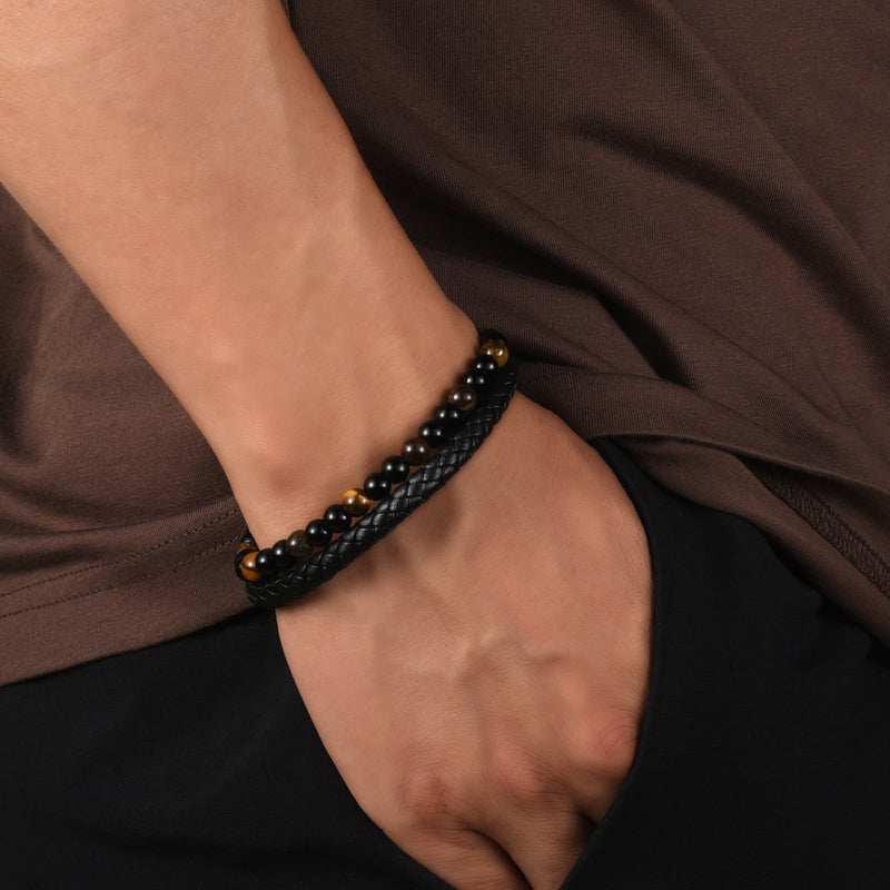 To My Son – Tiger Eye Guardian Protection Bracele