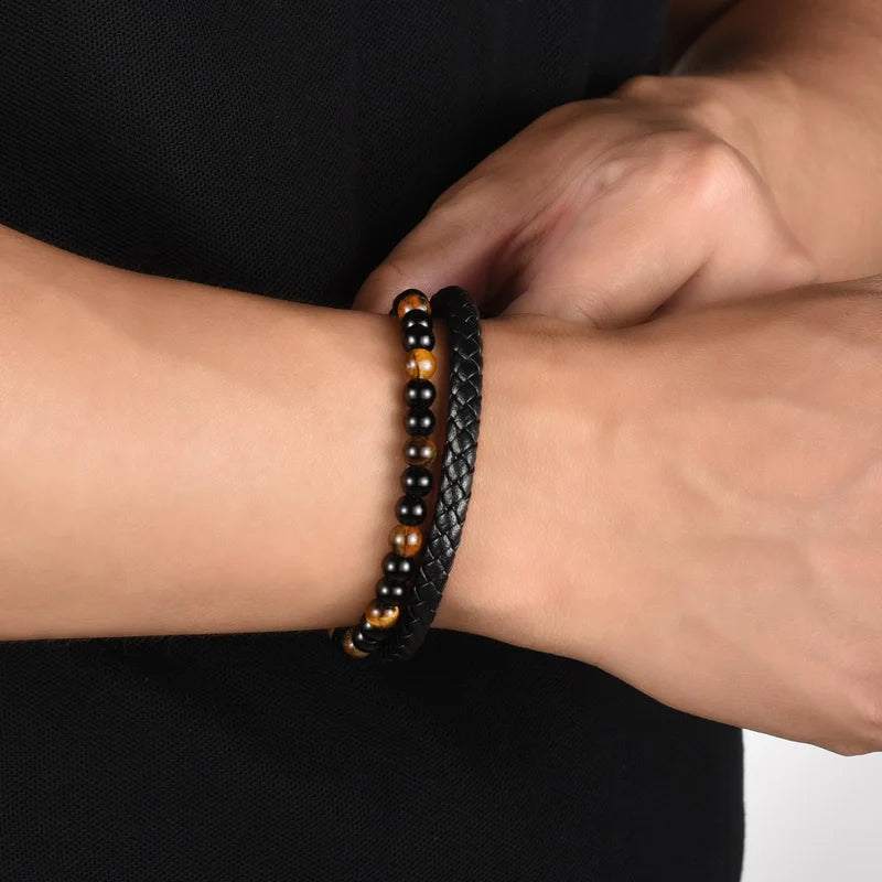 To My Son – Tiger Eye Guardian Protection Bracele