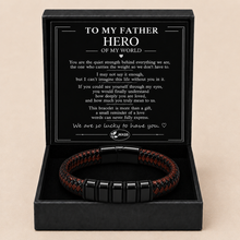 To My Father Legacy Two-Tone Woven Bracelet