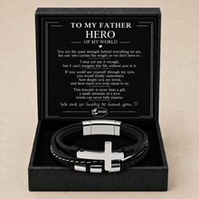 To My Father Faith Layered Cross Bracelet