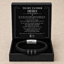 To My Father Legacy Message Bar Bead Bracelet