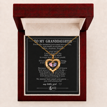 Two-Stone Heart Necklace for Her