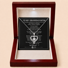 To My Granddaughter Forever Infinity Heart Necklace