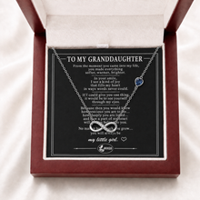 To My Granddaughter Forever Stone-Set Infinity Necklace