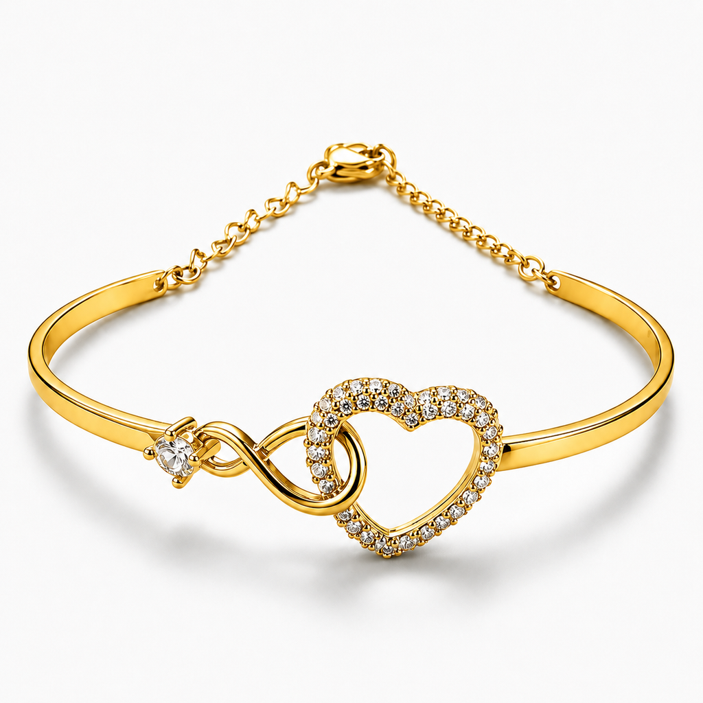 To My Mother Heartfelt Infinity Heart Bracelet