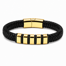 To My Husband Strength Black Bead Bracelet