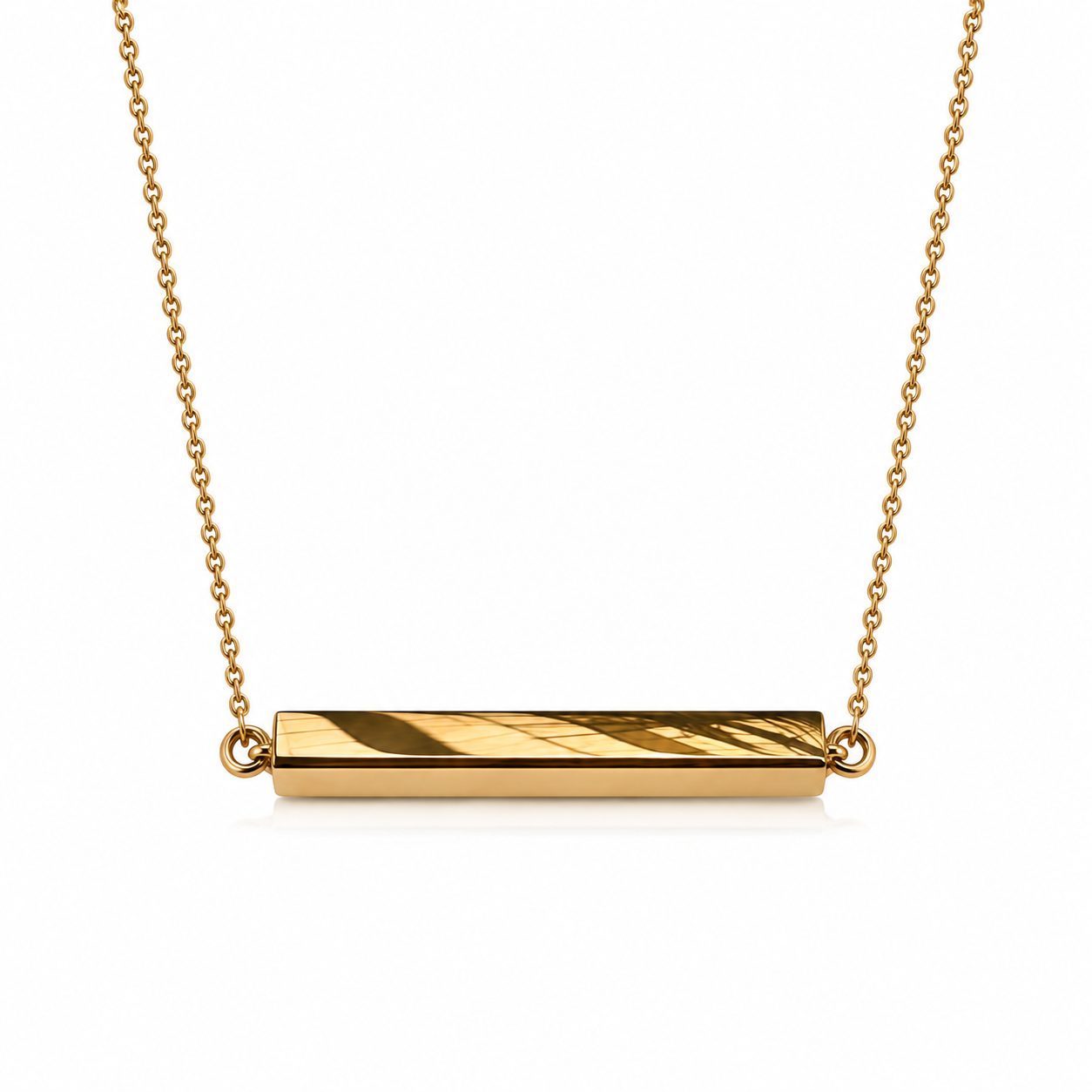 To My Wife Always Close Horizontal Bar Necklace